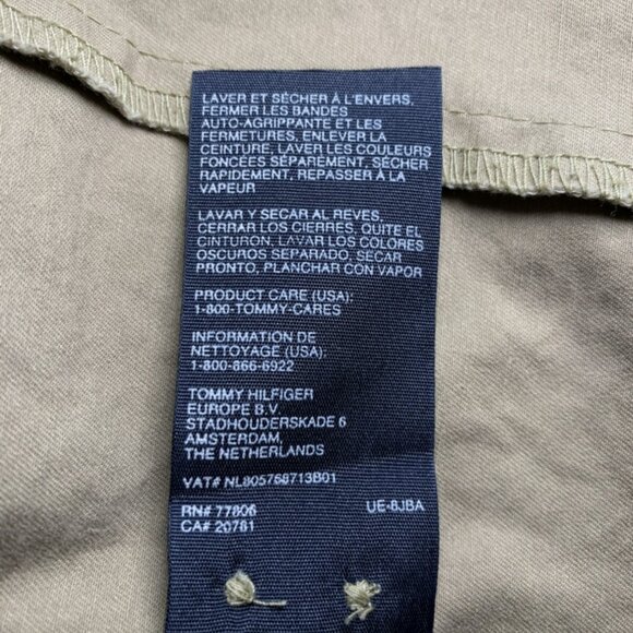 Tommy Hilfiger Casual Long Shirt Beige Small - Picture 6 of 11